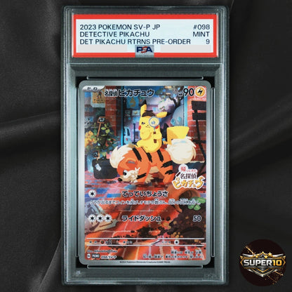 PSA9 Detective Pikachu 098/SV-P Nintendo Switch Promo Gem Mint Pokemon Card