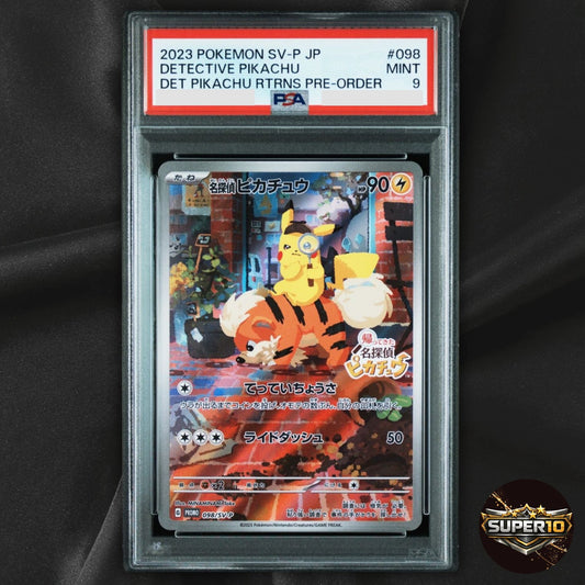 PSA9 Detective Pikachu 098/SV-P Nintendo Switch Promo Gem Mint Pokemon Card
