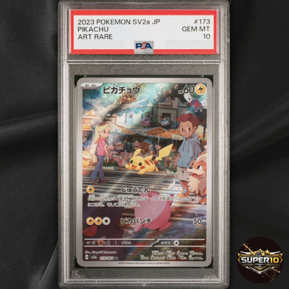 PSA 10 Pikachu AR 173/165 sv2a Japanese Pokemon Card Pokemon Card 151