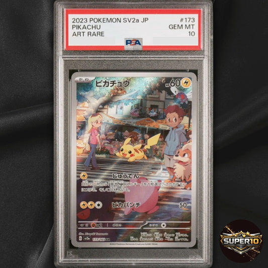 PSA 10 Pikachu AR 173/165 sv2a Japanese Pokemon Card Pokemon Card 151