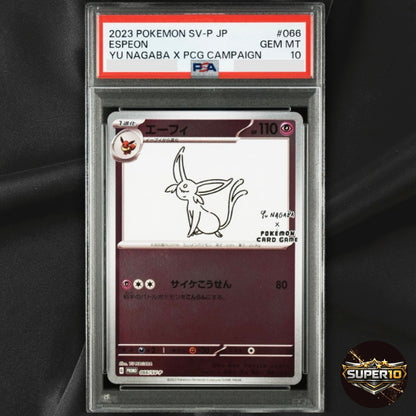 PSA 10 Nagaba Espeon 066/SV-P Promo Japanese Pokemon Card 2023 Yu PCG Campaign