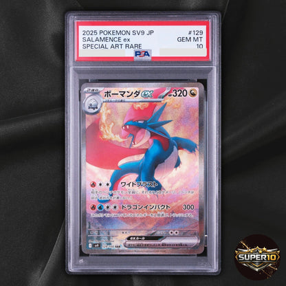 PSA 10 Salamence ex SAR 129/100 SV9 Battle Partners Japanese