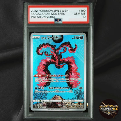 PSA 10 Galarian Moltres AR 190/172 S12a VSTAR Universe Pokemon Card Japanese