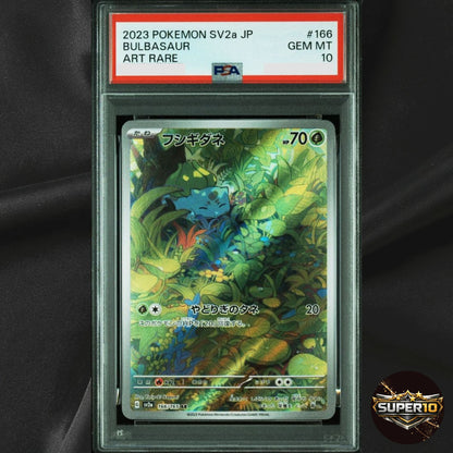 PSA 10 Bulbasaur AR 166/165 SV2a Pokémon Card 151 - Pokemon Card Japanese 2023
