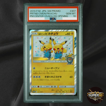 PSA 10 Pretend Comedian Pikachu 407/SM-P Pokemon Center Osaka Promo Japanese