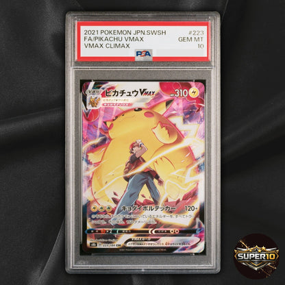 PSA 10 Pikachu VMAX 223/184 CSR S8b Japanese VMAX Climax