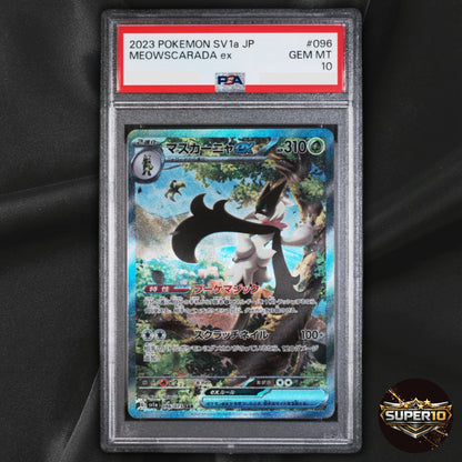 PSA 10 Meowscarada ex SAR 096/073 sv1a Triplet Beat Pokemon Card Japanese