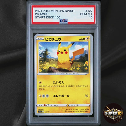 PSA 10 Pikachu 127/414 Reverse Foil Start Deck 100 2020 Pokemon Card Japanese