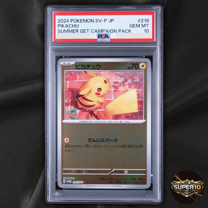 PSA 10 2024 POKEMON JAPANESE SV-P PROMO 216/SV-P PIKACHU