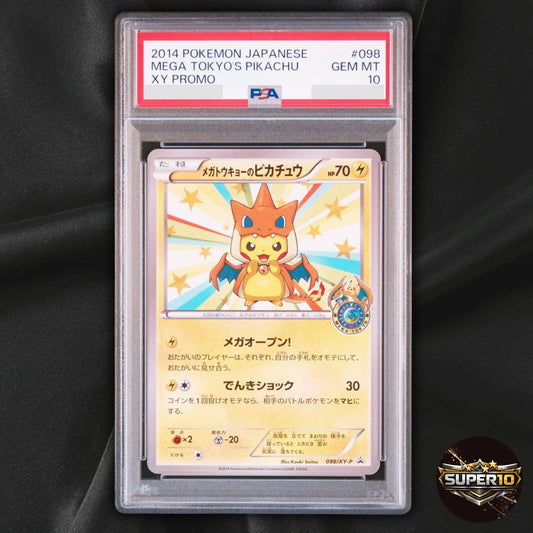 PSA 10 Pokemon Mega Tokyo's Pikachu 098/XY-P Japanese XY-P Promo