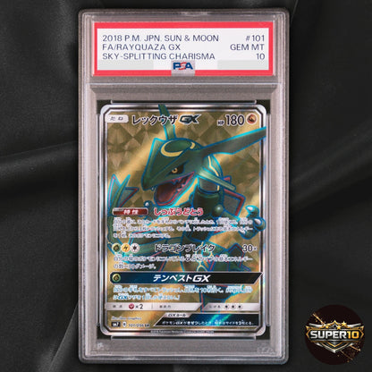 PSA 10 Rayquaza GX SR SM7 Charisma of the Sky 101/096