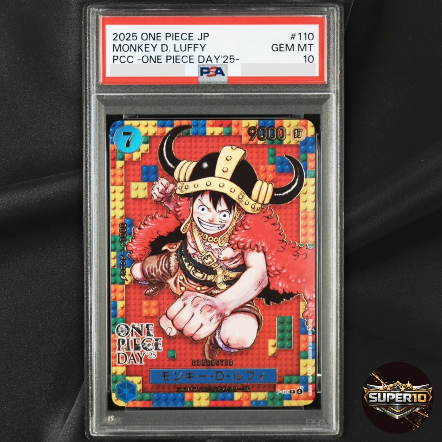 PSA 10  Luffy P-110 Premium Card Collection ONE PIECE DAY 25 Japanese 2025