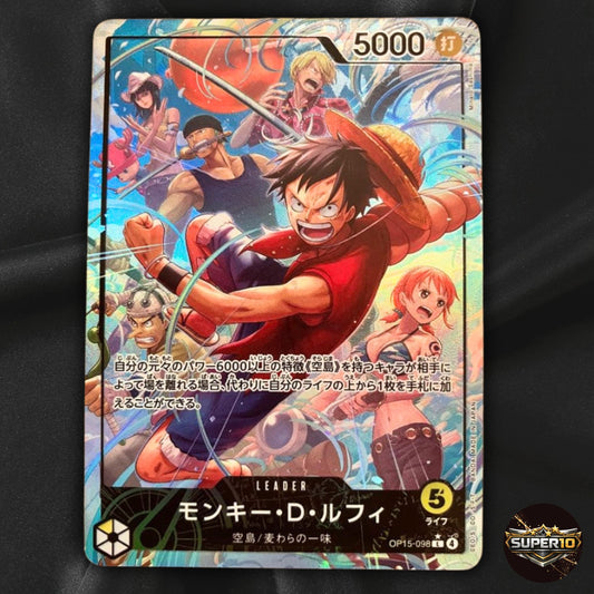 Monkey D. Luffy (Alt Art) OP15-098 L Adventure on KAMI's Island Japanese NM