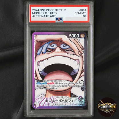 PSA 10 Monkey D. Luffy (Alt Art) OP09-061 - ONE PIECE Japanese 2024