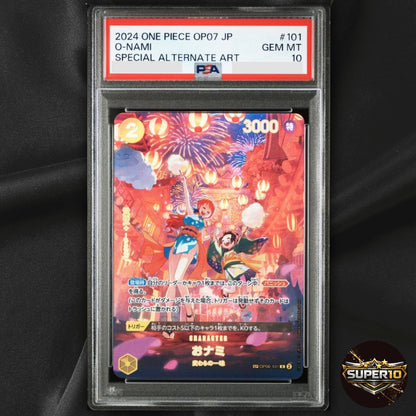 PSA 10 O-Nami SP Alt Art OP06-101 500 Years in the Future - Japanese 2024