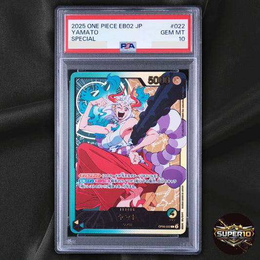 PSA 10 Yamato (Gold Text) OP06-022 L Anime 25th Collection ONE PIECE Card
