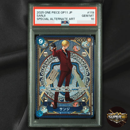 PSA 10 Sanji SP OP06-119 A Fist of Divine Speed SEC One Piece