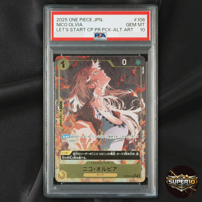 PSA 10 Nico Olvia OP09-106 Parallel ONE PIECE Card Japanese