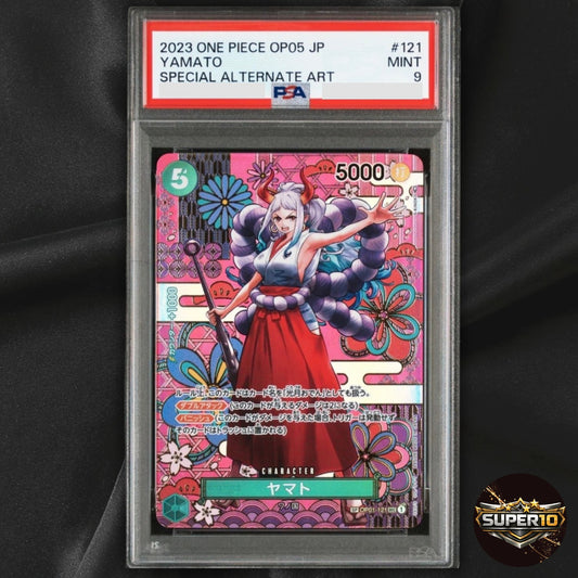 PSA 9 Yamato (SP Alt Art) OP01-121 SEC Awakening of the New Era - Japanese 2023