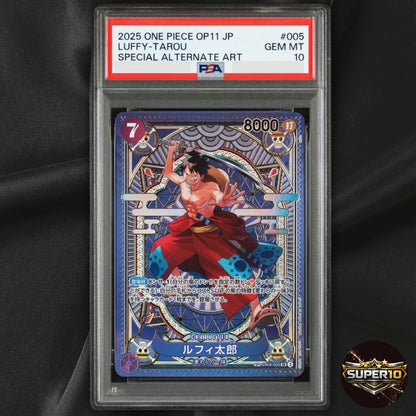 PSA 10 Luffy-Tarou ST18-005 SR SP A Fist of Divine Speed ONE PIECE Card Japanese
