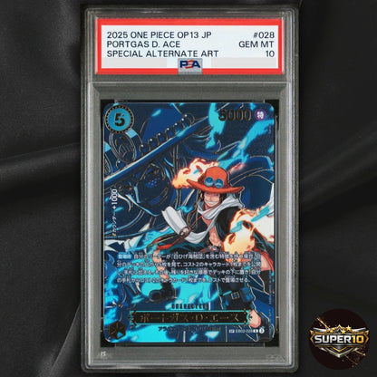 PSA 10 Ace R-SPC EB02-028 Carrying on His Will ONE PIECE Card Japanese