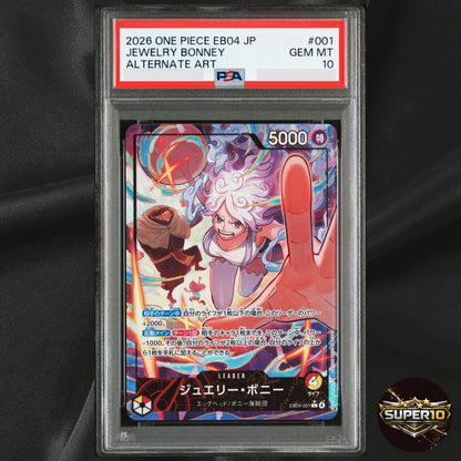 PSA10 Jewelry Bonney EB04-001 L EGGHEAD CRISIS EB04 Japanese ONE PIECE Card 2026