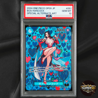 PSA 10 Boa Hancock SR SP OP07-051 Japanese ONE PIECE Emperors in the New World
