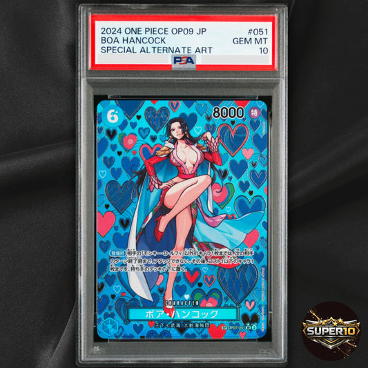 PSA 10 Boa Hancock SR SP OP07-051 Japanese ONE PIECE Emperors in the New World
