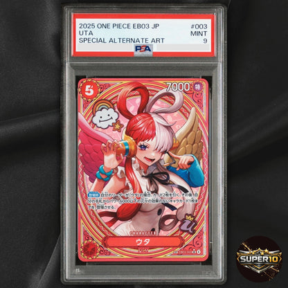 PSA 9 Uta EB03-003 SP SR Parallel ONE PIECE Card Heroines edition 2025 Japanese