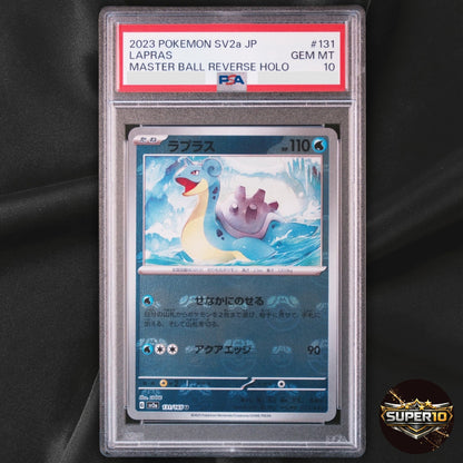PSA 10 Lapras Master Ball Foil 131/165 SV2a Pokémon Card 151 - Japanese 2023