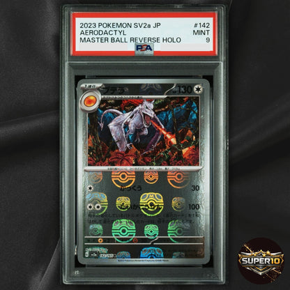 PSA 9 Aerodactyl R 142/165 SV2a Pokémon Card 151  Pokemon Card master ball