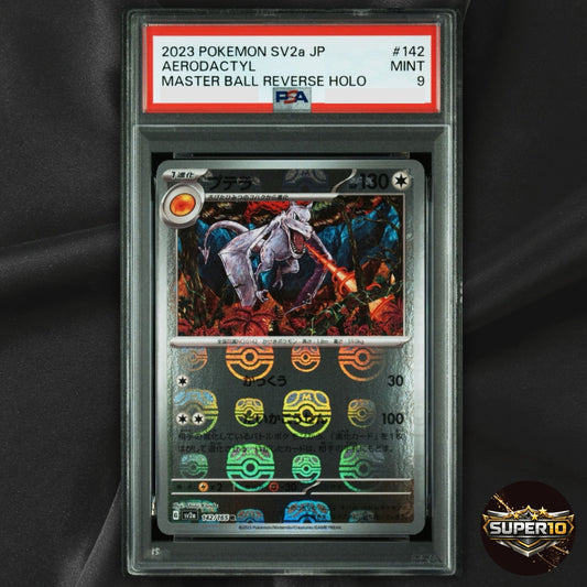 PSA 9 Aerodactyl R 142/165 SV2a Pokémon Card 151  Pokemon Card master ball