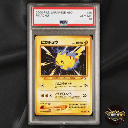 PSA 10 Pikachu NO. 025 Common Base Set Pokemon Japanese