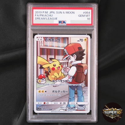 PSA 10 Pokemon Pikachu Full Art CHR Japanese Dream League 054/049