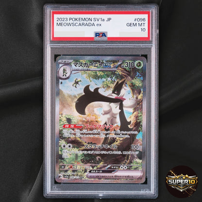 PSA 10 Meowscarada ex SAR 096/073 SV1a Triplet Beat Pokemon Card Japanese