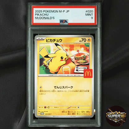 PSA 9 Set of 4 Pikachu 020/M-P  120/SV-P 197/SV-P 291/SV-P  McDonald's Promo