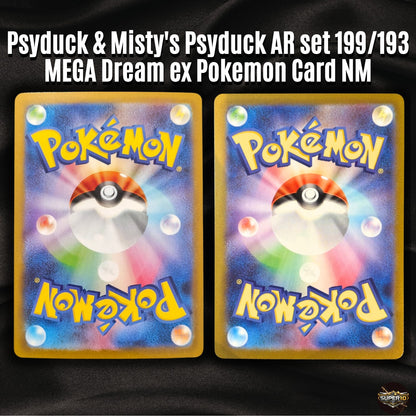 Pokemon Card Psyduck & Misty's Psyduck AR set 199/193 M2a sv9a MEGA Dream ex NM