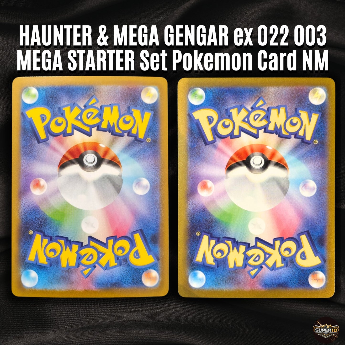 Pokemon Card HAUNTER & MEGA GENGAR ex 022 003 MEGA STARTER Set NM