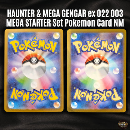 Pokemon Card HAUNTER & MEGA GENGAR ex 022 003 MEGA STARTER Set NM