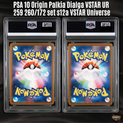 PSA 10 Origin Palkia Dialga VSTAR UR 259 260/172 set VSTAR Universe Pokemon Card
