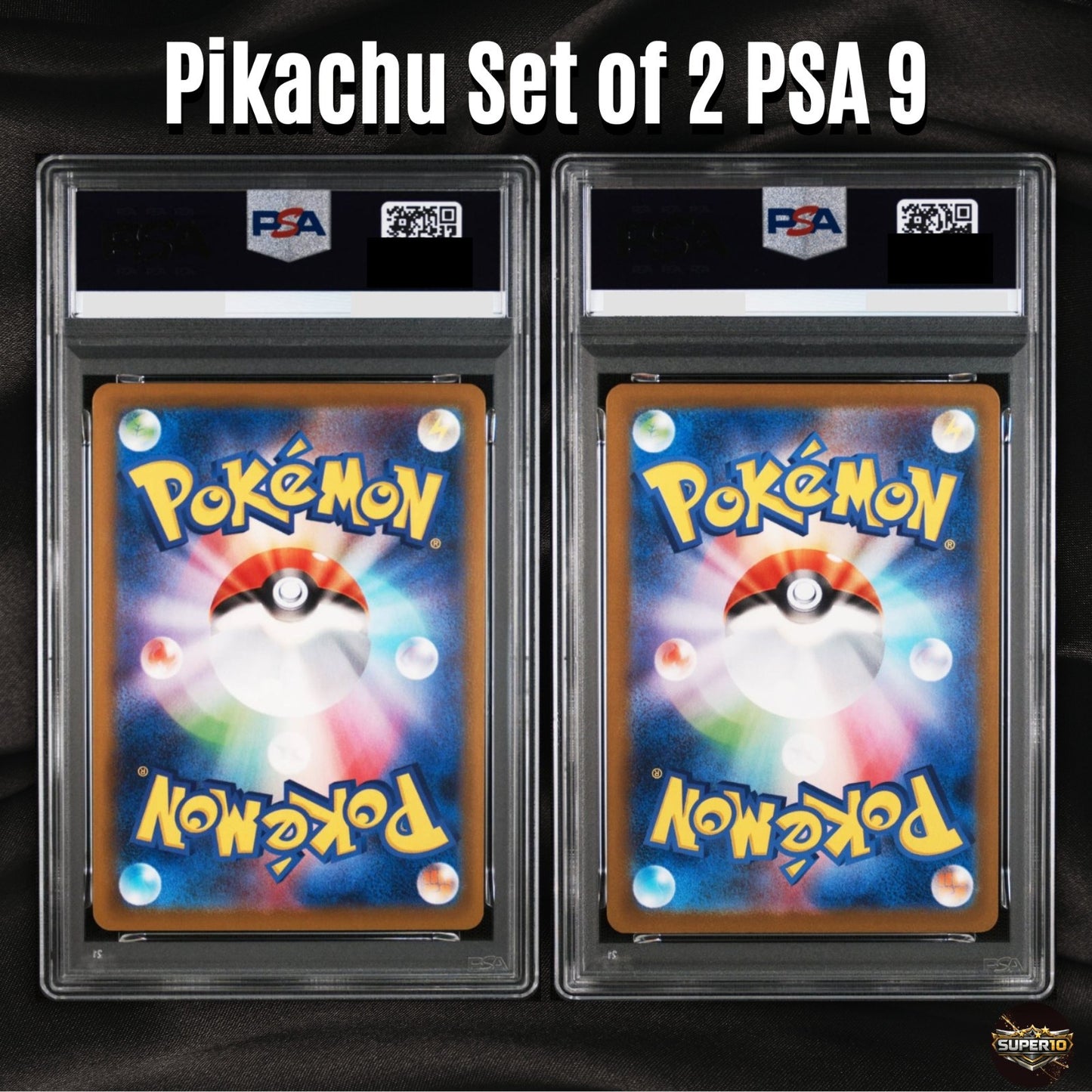 PSA 9 Pikachu 120/SV-P 197/SV-P Gym Event Campaign Promo SEQ set of 2