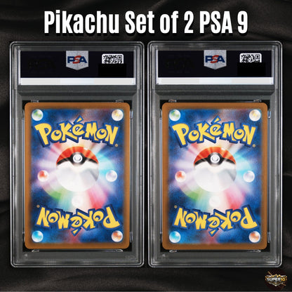 PSA 9 Pikachu 120/SV-P 197/SV-P Gym Event Campaign Promo SEQ set of 2