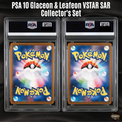 PSA 10 Pokemon Card VSTAR Universe Leafeon & Glaceon Set VSTAR SAR 210 217/172