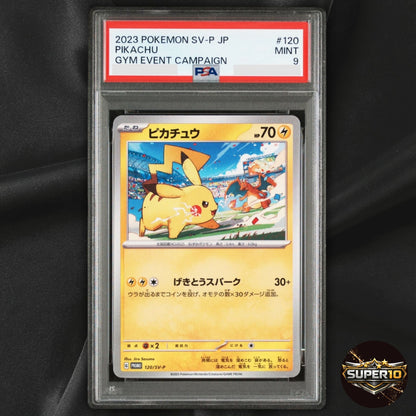 PSA 9 Pikachu 120/SV-P 197/SV-P 291/SV-P Gym Event Campaign Promo set of 3