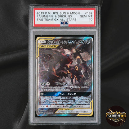 PSA 10 Umbreon & Darkrai GX 182/173 SR Japanese