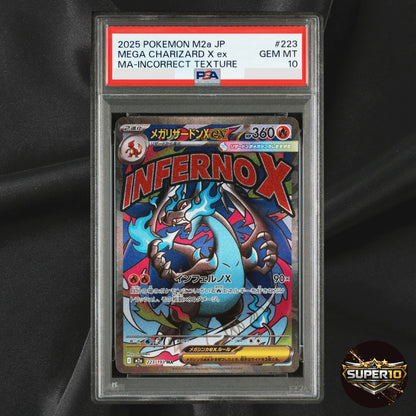PSA 10 Error Mega Charizard X MA Incorrect Texture 223/193 MEGA Dream