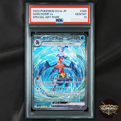 PSA 10 Pokemon Japanese SV3A Raging Surf Garchomp Ex SAR 085/062