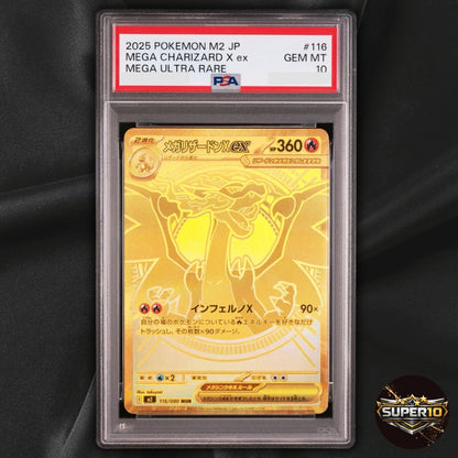 PSA 10 Pokemon Mega Charizard ex Inferno X 116/080 MUR Holo Jap