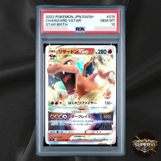 PSA 10 Charizard VSTAR Holo S9 Star Birth 015/100 RRR Japanese