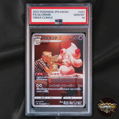 PSA 10 Alcremie 201/184 CHR VMAX Climax Holo Japanese Pokemon Card